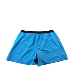 Ten Thousand Times Blue Black Banded Interval Athletic Short Size 2XL